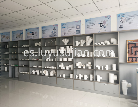 PVC pipe products display